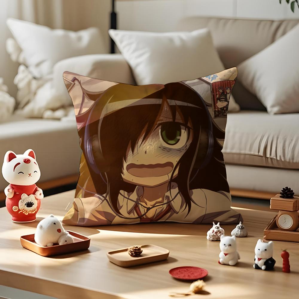 K-Kuroki T-Tomoko Наволочка Противопылевой клещ Наволочка Невидимая молния Шелковистый короткий плюш Чехол на подушку дивана
