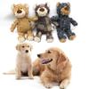 Pet Dog Bear Plush Toys 3-color Squeaking Stuffed Toys Pet Anxiety Relief Calming Aid Molar Chew