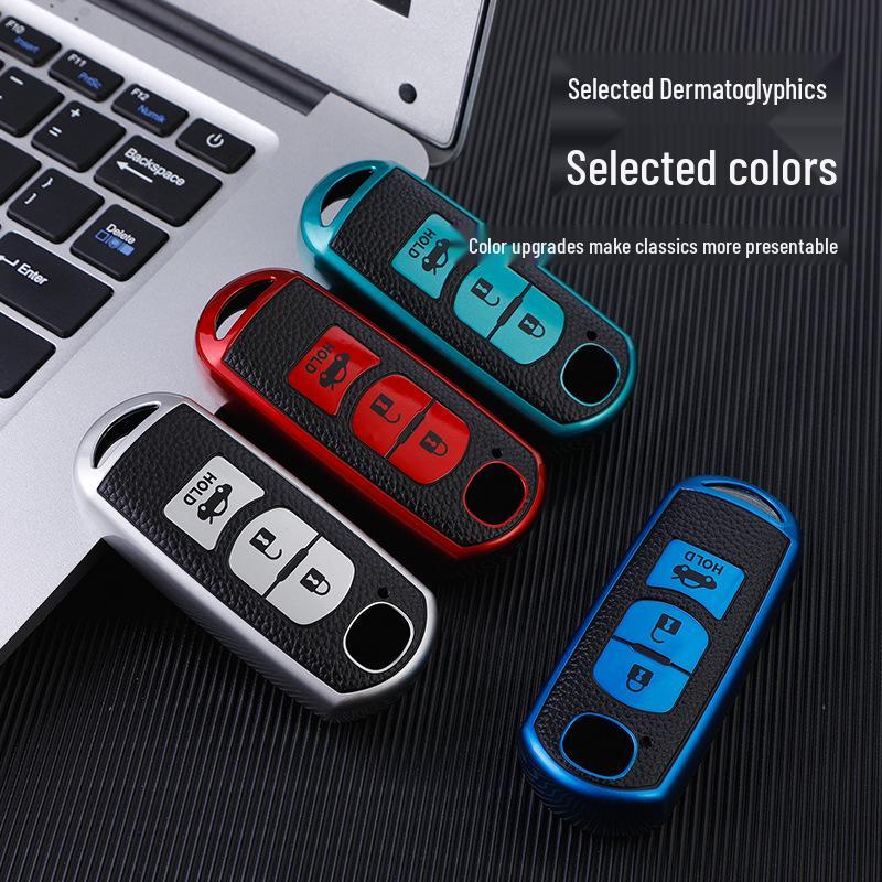 Кожаный чехол для ключа Mazda Angkesaila для CX4, Atenza, CX5, Mazda 3