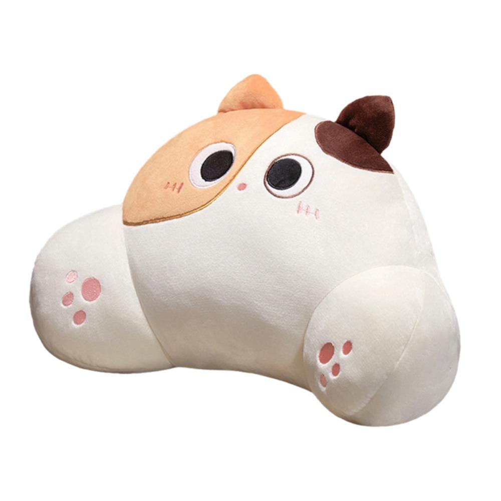Ergonomic Chair Seat Backrest Cushion Thickened Throw Pillow Cat Shape Waist Pillow Sofa