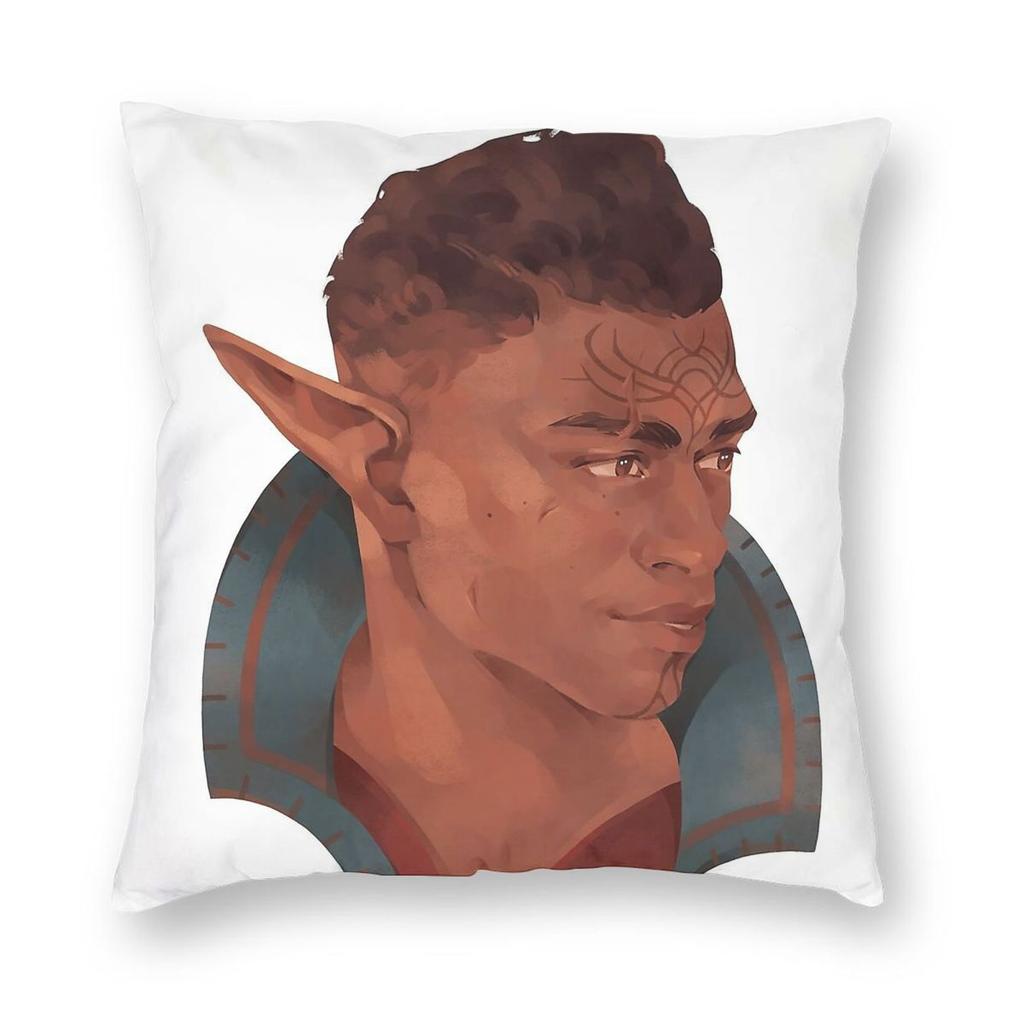 Dragon Age Davrin Square Pillowcase Polyester Linen Velvet Pattern Zip Decorative Throw Pillow Case Home Cushion Cover
