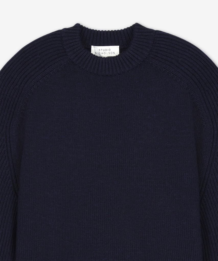 Seutyudionikolseun Jeans 5Gg Crew Neck Knit - Navy Marl / Jeansnm1095Navymarl