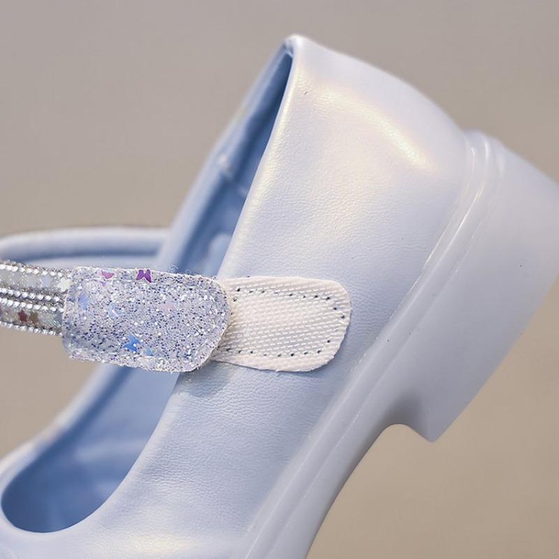 Детская обувь для девочек, обувь принцессы, весна и осень, новая мода, мягкая подошва, обувь для маленьких девочек, украшенная стразами, детская стеклянная обувь