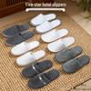 5-Star Hotel Quality Thick Non-Slip Disposable Slippers for Home, Hospitality, or Homestay