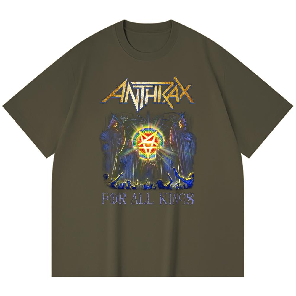 Хлопковая футболка плотностью 230 г/м² 100% Хлопок Heavy Metal Футболка с принтом рок-группы Популярная музыка Унисекс Тяжелая хлопковая футболка