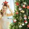 Kindergarten Christmas Activity Decor 16/24/32Pcs Wooden Ornaments, Flying Angels Decorations, Santa Claus Indoor Xmas Tree Hanging Pieces Ornaments
