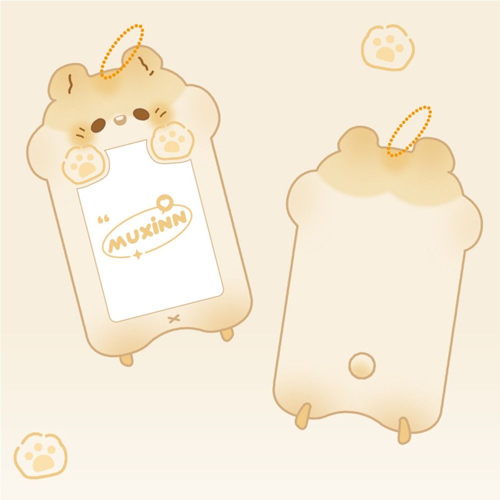 Мультяшный корейский стиль, рукав для карт, хомяк, автобус, держатель для карт, корейский идол, держатель для фотокарт, открытый