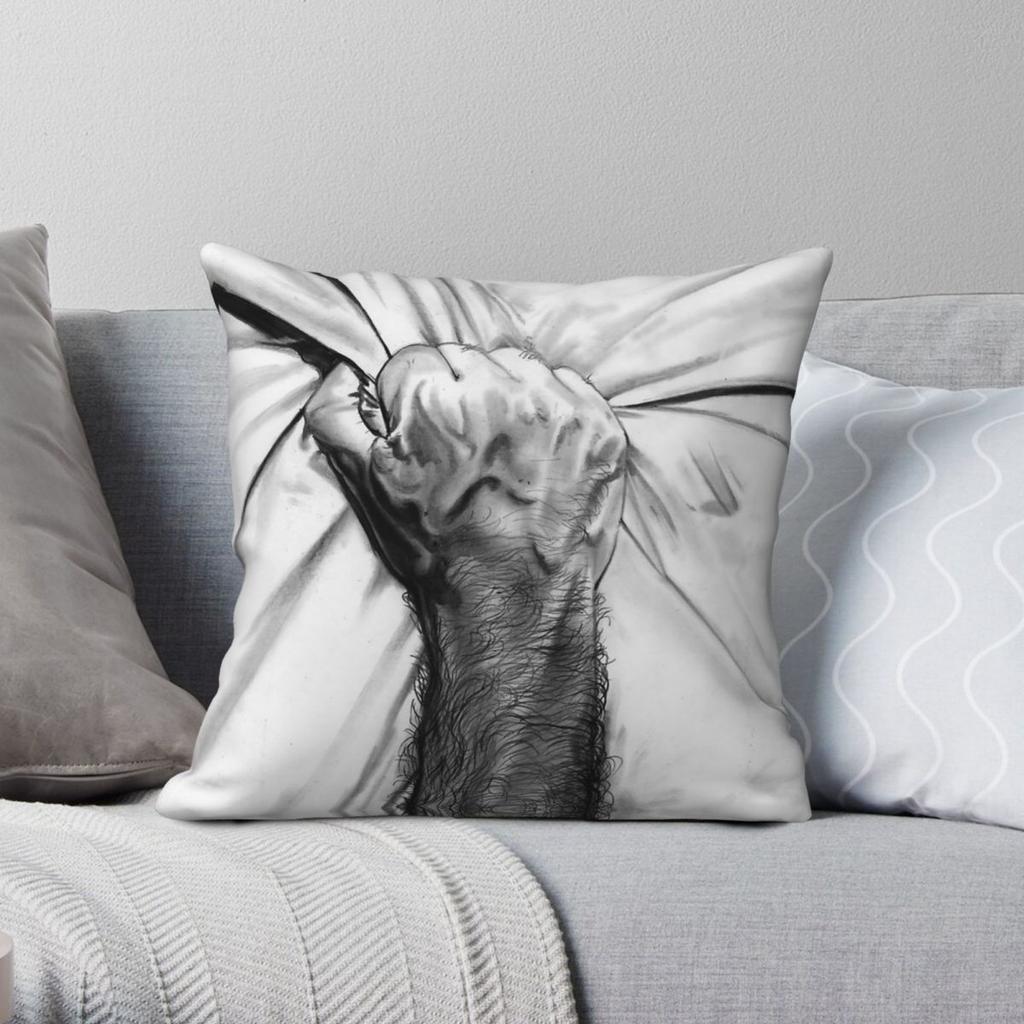 Gay Interest Grasp Square Pillowcase Polyester Linen Velvet Creative Zip Decor Throw Pillow Case Sofa Seater Cushion Cover