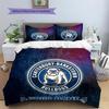 Custom Name Bulldogs2 Pattern Bedding Quilt Set  Home Decoration  Gift (1 * duvet cover + 2 * pillowcase  without core)