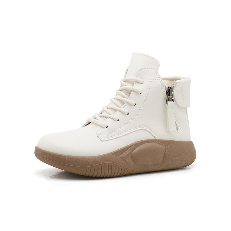 Весенние новинки, дышащие высокие белые туфли, женские, студенческие, повседневные, спортивные, для катания на коньках, женские