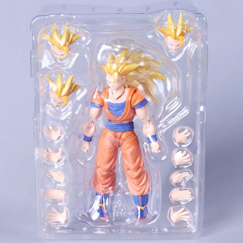 16 см Фигурка Готенкса из Dragon Ball Super Saiyan 3 SHF Аниме Подвижная ПВХ Коллекционная Кукла Фигурка Какаротто Сын Гоку Модель Игрушки