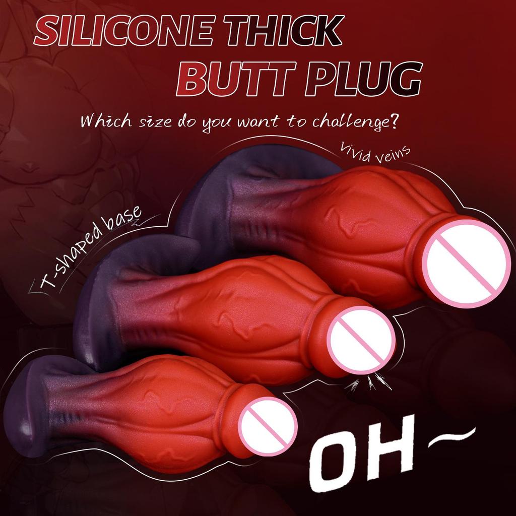 Новый Неправильной Формы Носимый Фалос Силиконовый Анальный Расширитель Игрушка