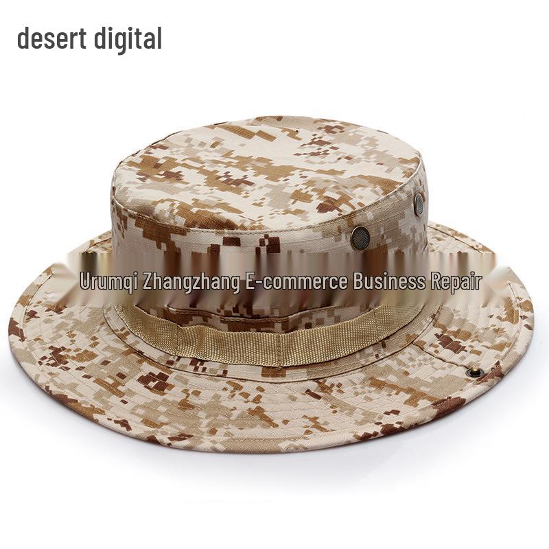 Военная панама с камуфляжным принтом и рисунком питона