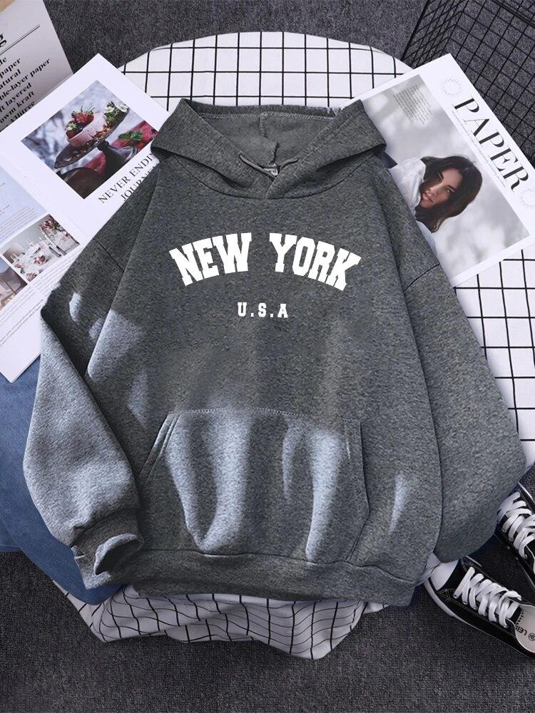 Men's And Women's Long Sleeves Joggers Brand New York Oversized Sweatshirt New York Women Sweatshirt New York Hoodie