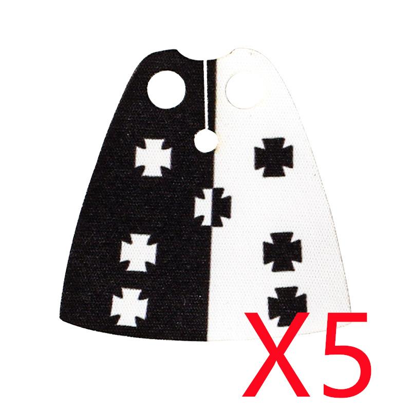 MOC Средневековые Военные Строительные Блоки Мини Кирпичики Фигурки Воинов Подарки Красочная Накидка с Принтом Доспехи Щит Аксессуары Игрушка Сделай Сам