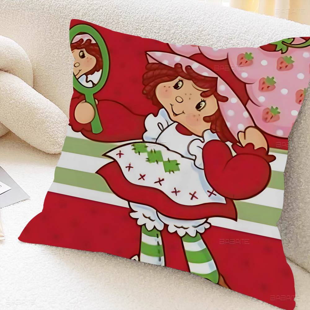 SStrawberryshortcake girl Pillow Gift Home Office Decoration Pillow Bedroom Sofa Car Cushion CoverPillow Case