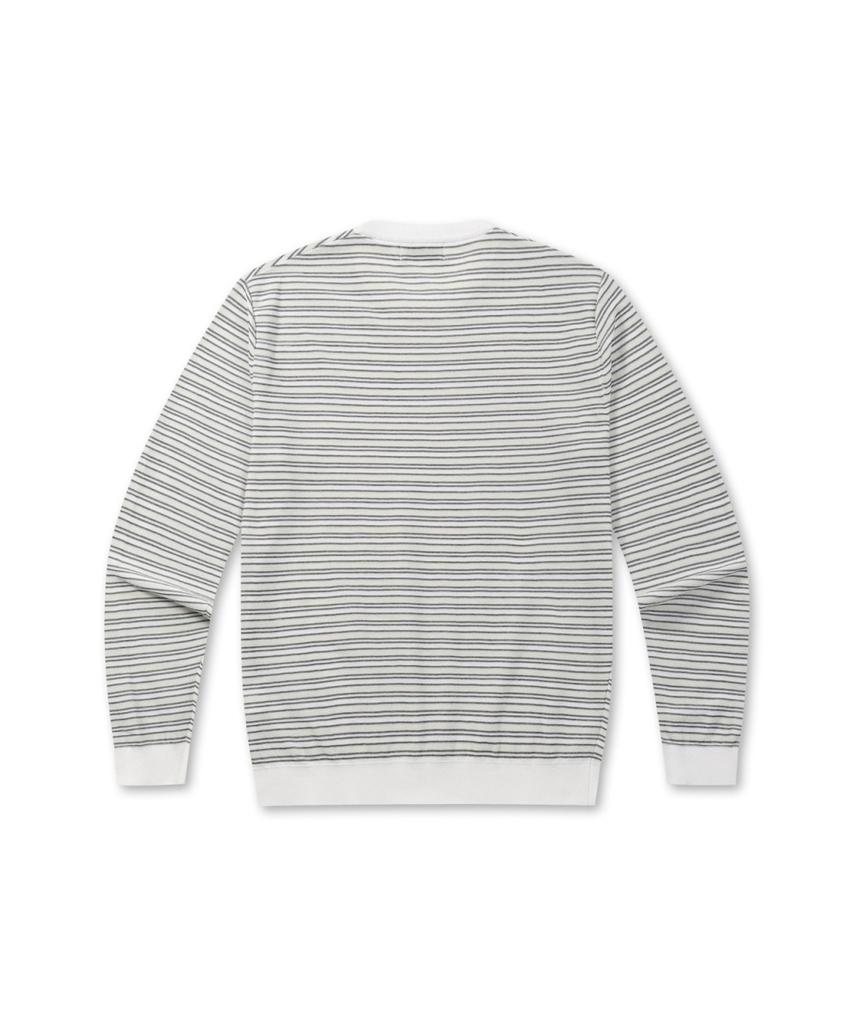 BRENTWOOD [Washable] Modern Striped Round Neck Sweater Brwas26251Whx