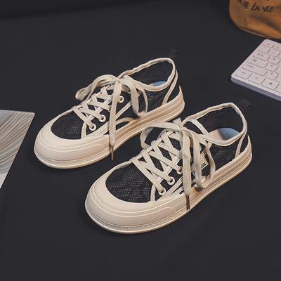 Летние тонкие дышащие сетчатые парусиновые туфли женские туфли универсальные дышащие сетчатые туфли белые туфли повседневные кроссовки