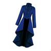 Retro Style Medieval Tailcoat for Women Steampunk Trench Coat Irregular Hem Jacket Halloween Wedding