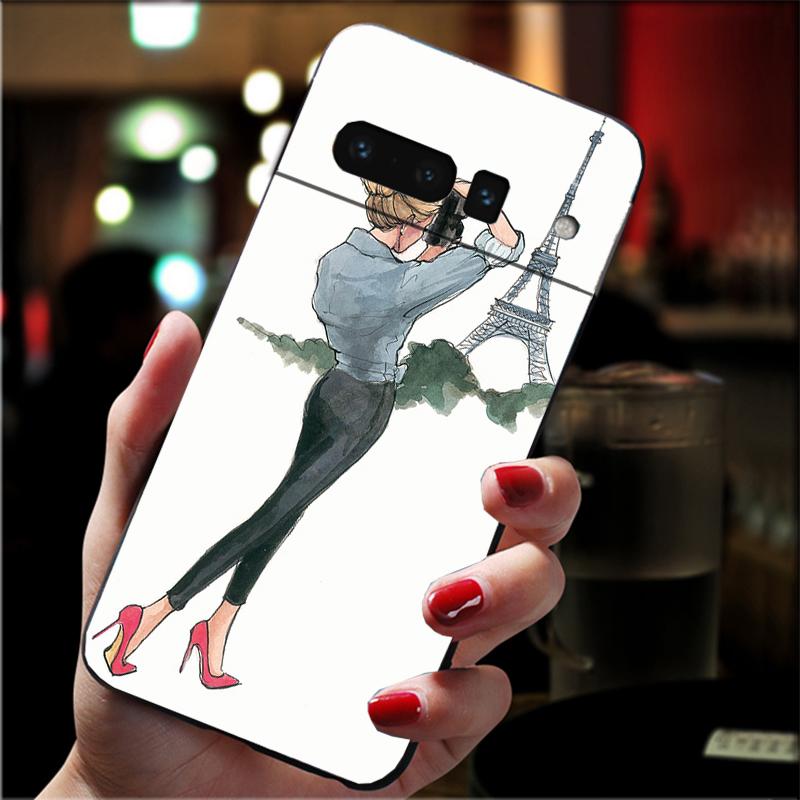 Phone Case For Google Pixel 10 9 Pro XL 9A 8 7 6 Pro Pixel 8A 7A 6A Pixel 8 7 6 5 Christmas Princess Travel Girl