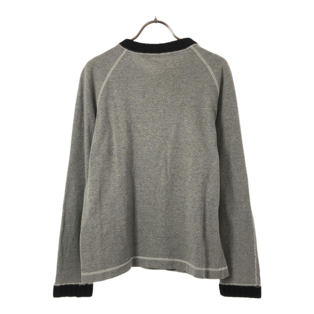 Sportmax Сделано в Италии Футболка с длинным рукавом и V-образным вырезом M серая Ron T Мужская Б/У