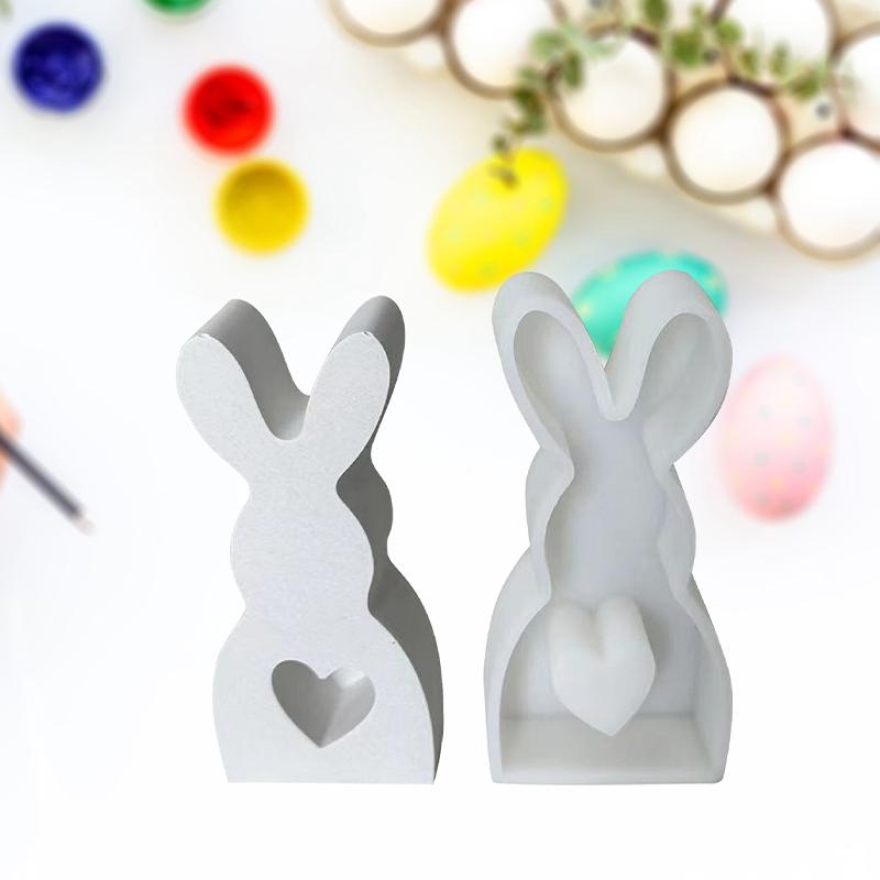 Пасхальный милый кролик силиконовые формы гипсовые благовония автомобильные расширяющиеся гипсовые формы для украшения ароматерапевтические свечи смоляные формы