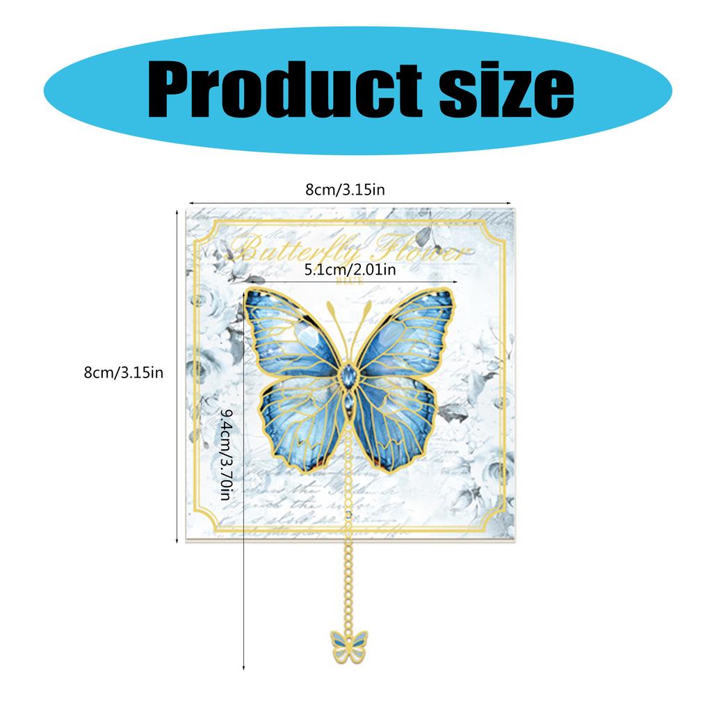 Закладки-бабочки Металлические закладки Маркеры для страниц в виде бабочек Китайские закладки для книг Креативные закладки с подвеской