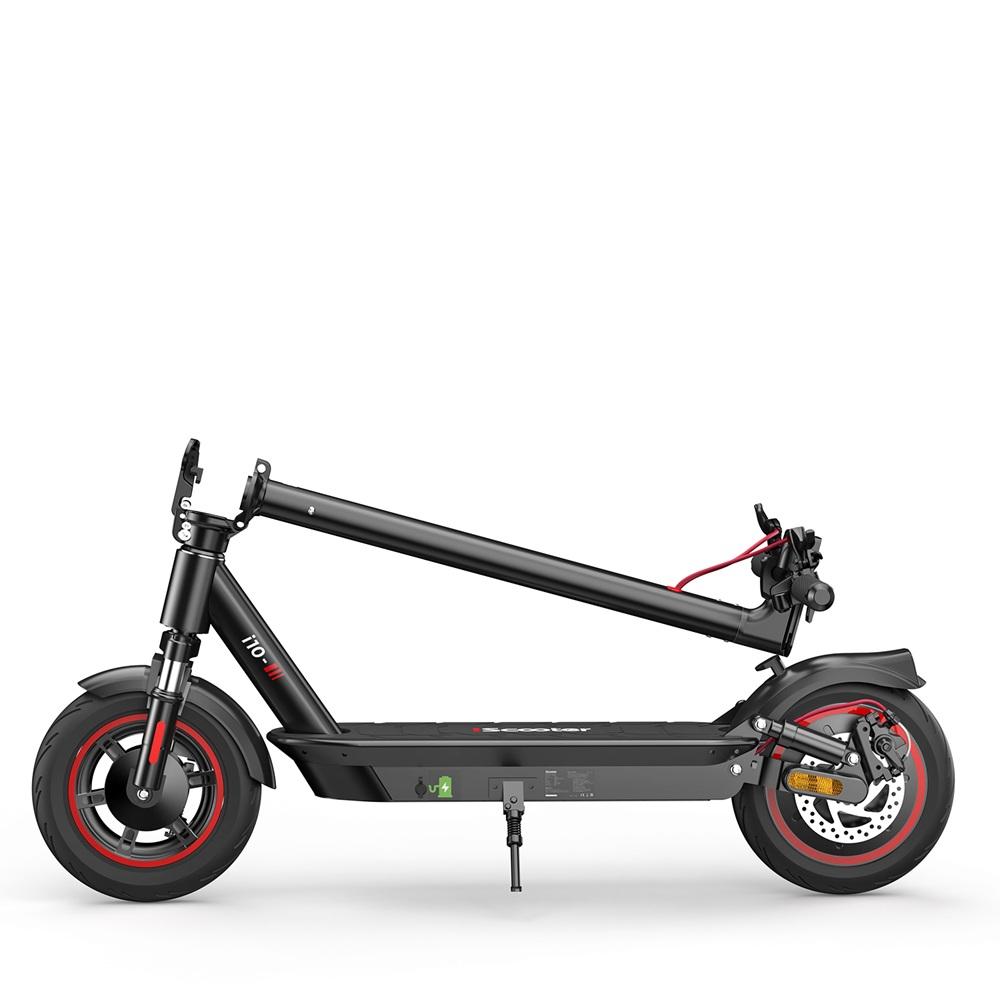iScooter i10 10" Electric Scooter for Adults - 45KM Range, 650W Motor, Dual Suspension & Air Tires | 40KM/H Speed & 120KG Load(NO ABE)