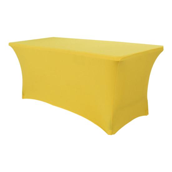 Эластичная скатерть для стола, прямоугольная, однотонная, полиэстеровая ткань, устойчивая к морщинам, моющаяся, для банкета, вечеринки в помещении и на открытом воздухе