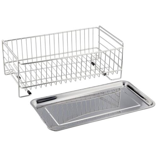 Pearl Metal Slim Stainless Steel Draining Basket, At Aqua, HB-3937, Silver
