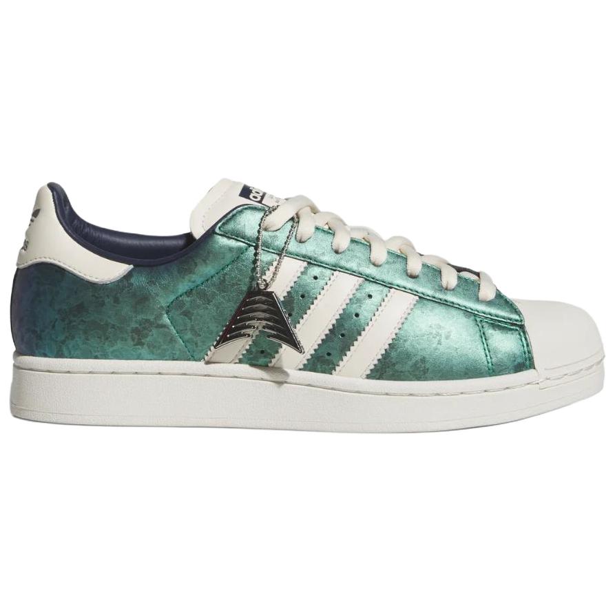 adidas Originals x Anthony Edwards SUPERSTAR Кеды для скейтбординга Мужские Зеленый Белый KI6583