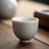 Japanese Handmade Ice Ash Glaze Ceramic Teacup - Gongfu Tasting Aroma Cup 