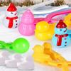 Outdoor Heart Snowflake Duck Shape Clip Tongs Multistyles Sand Snow Ball Mold Toys  for Kids Adult