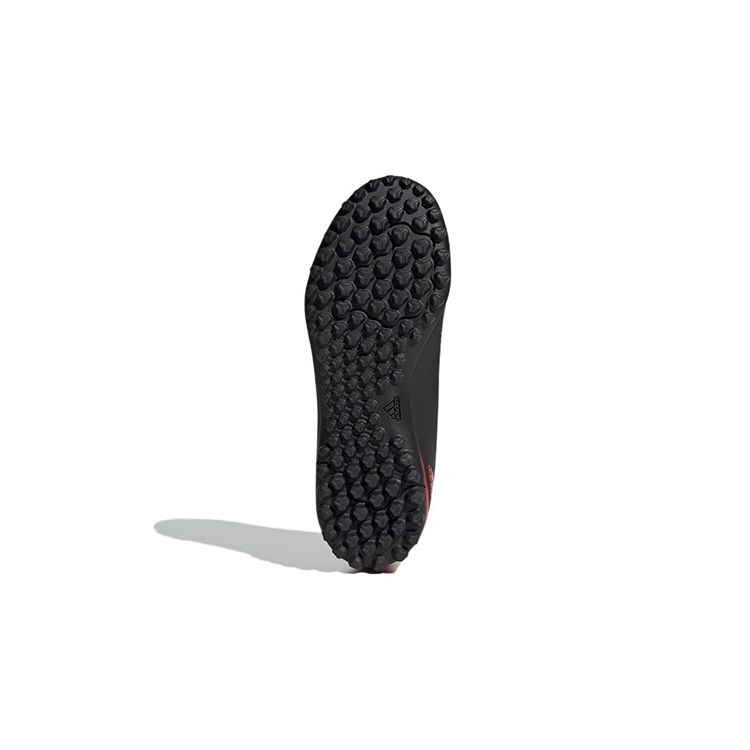 Adidas Predator 20.4 Tf J С круглым носком На шнуровке Нескользящие Износостойкие Низкие Футбольные бутсы Детские футбольные бутсы Черные EF1956