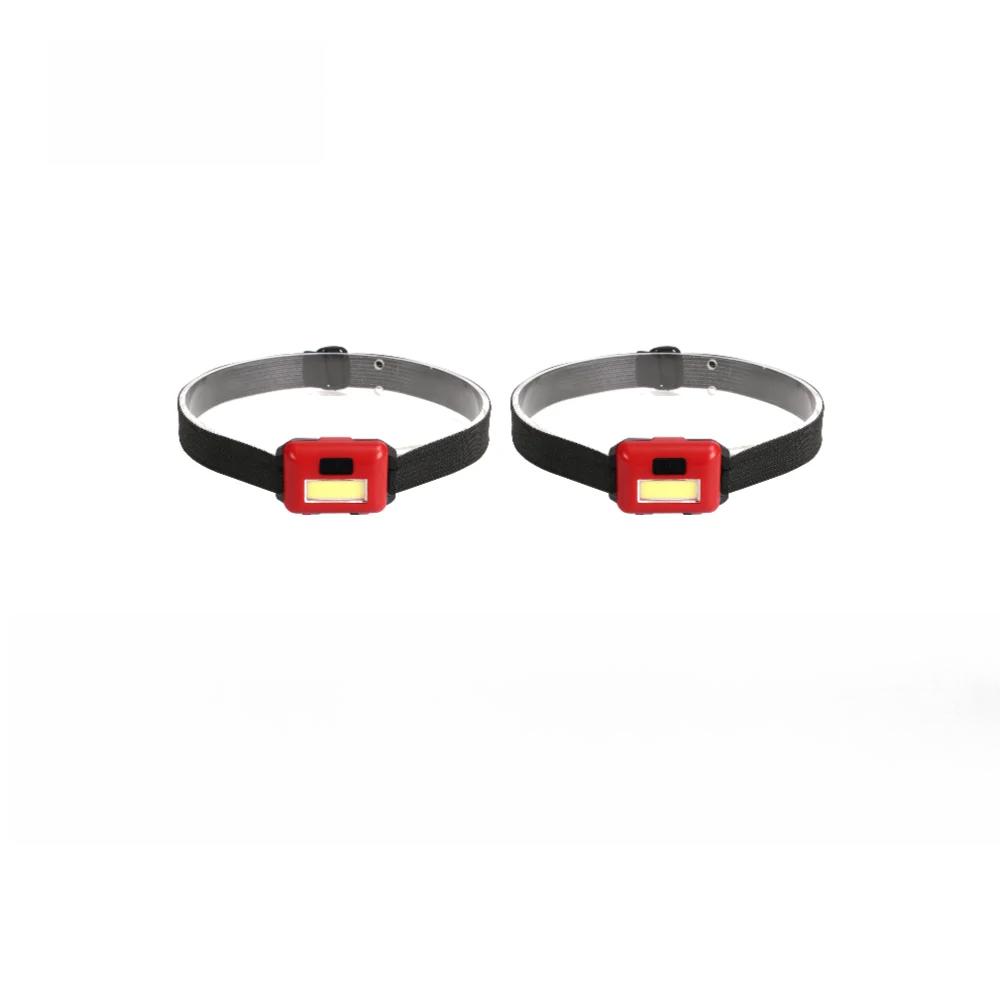 3 шт. Налобный фонарь для кемпинга, 3 режима, мощный светодиодный COB, водонепроницаемый, осветительный фонарь, лампа, мини-ночник