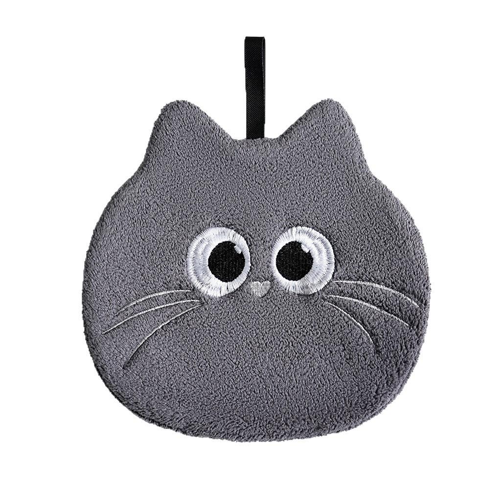 Мультяшное полотенце для рук "Дух пыли" - Милое, Мягкое, Впитывающее, для кухни и ванной, с петлей для подвешивания