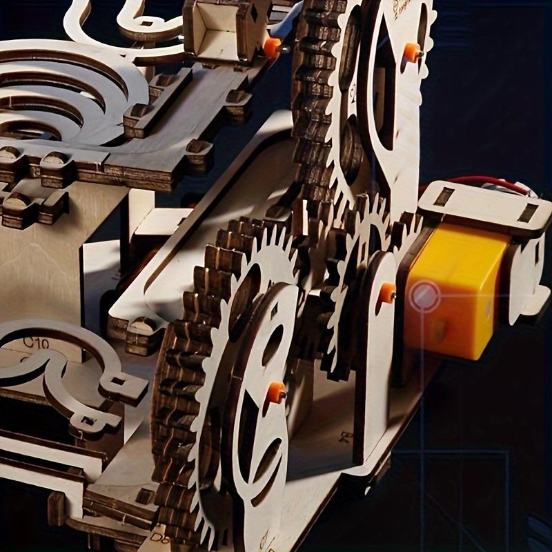 1 Набор Деревянный Пазл Головоломка Набор Моделей с Взаимодействующими Шестернями