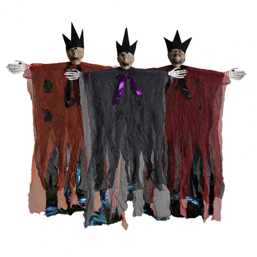 Hanging Ghost Ornament Secret Room Atmosphere Ornament Spooky Halloween Hanging Ghost Decoration for Haunted House for Porch