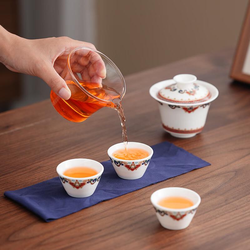 Deouxingguang Благоприятный Цветочный Портативный Дорожный Чайный Набор