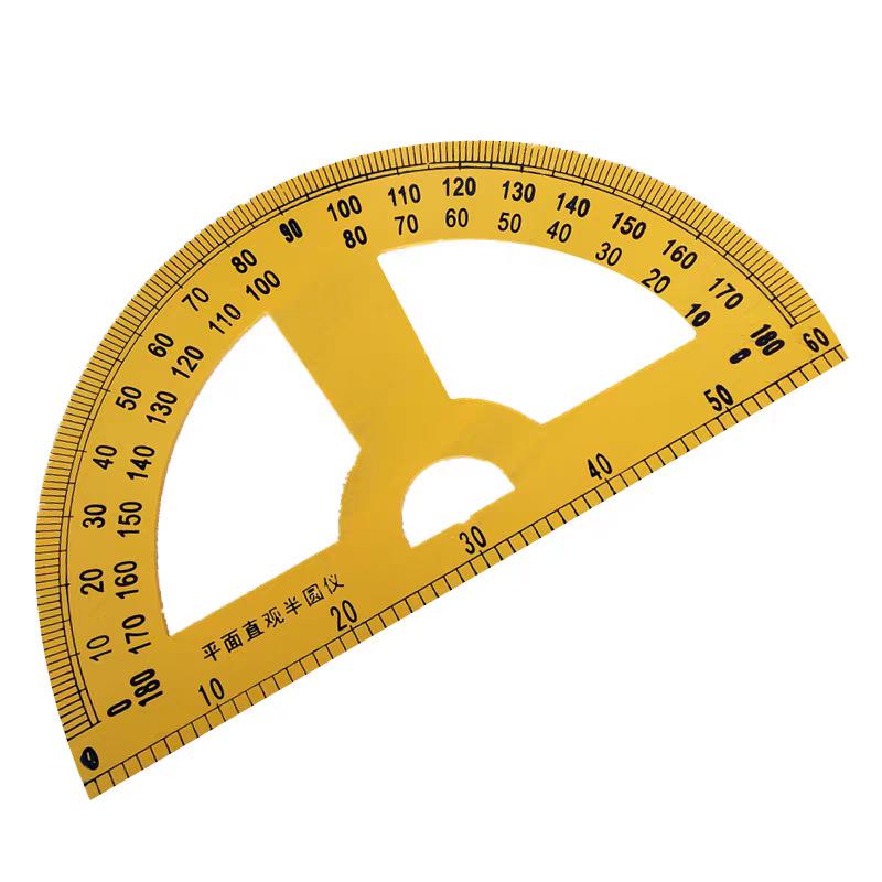 Wooden Triangle Protractor Compass Set: Math Teaching Aids for Primary School