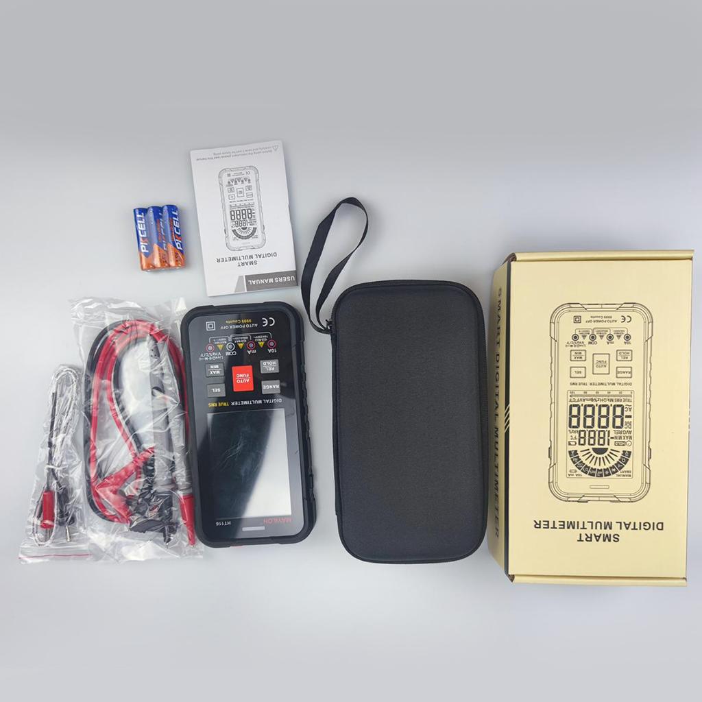 Digital Multimeter Auto-Ranging 9999 Counts Portable Multimeter Tester Frequency Counter Voltage Current Resistance Test