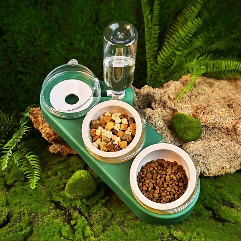 Эргономичная керамическая миска для кошек с автоматическим дозатором воды — защищает шею кошки