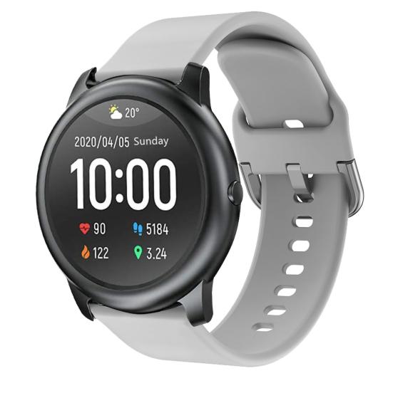 Ремешок для часов, устойчивый к поту, с застежкой, спортивный, сменный, дышащий, гальванизированный ремешок для часов для Xiaomi Haylou