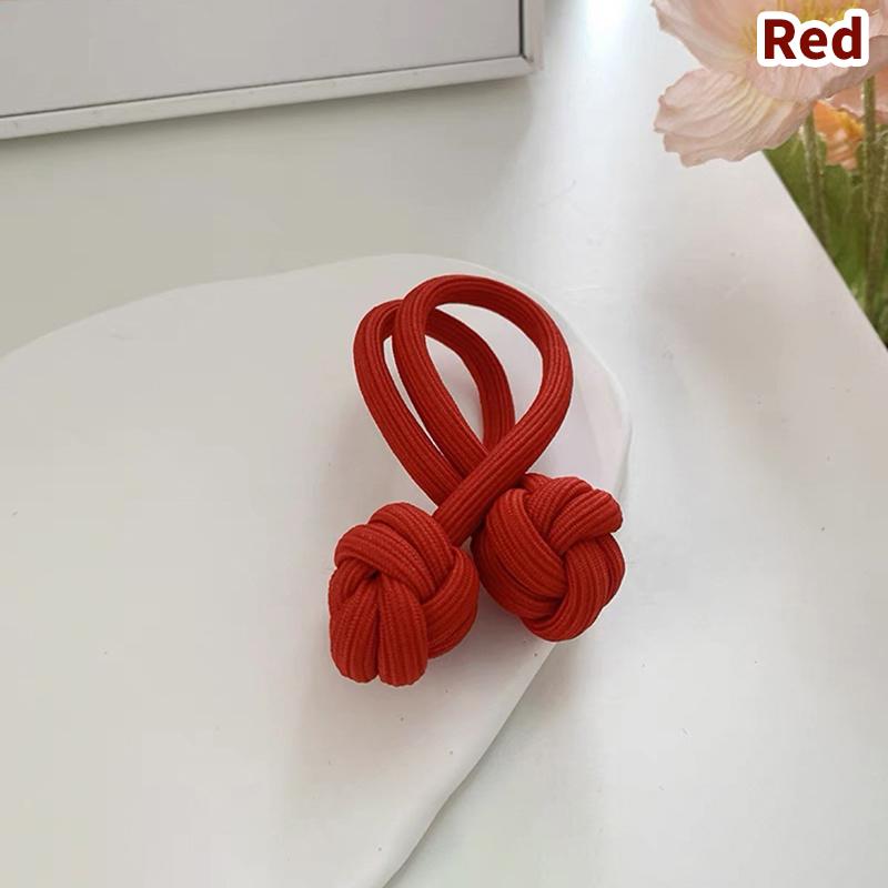Высокая повязка для волос с конским хвостом, эластичная резинка, китайский узел, веревка для волос, резинка для волос, простая завязанная веревка для волос для женщин, декор, подарок