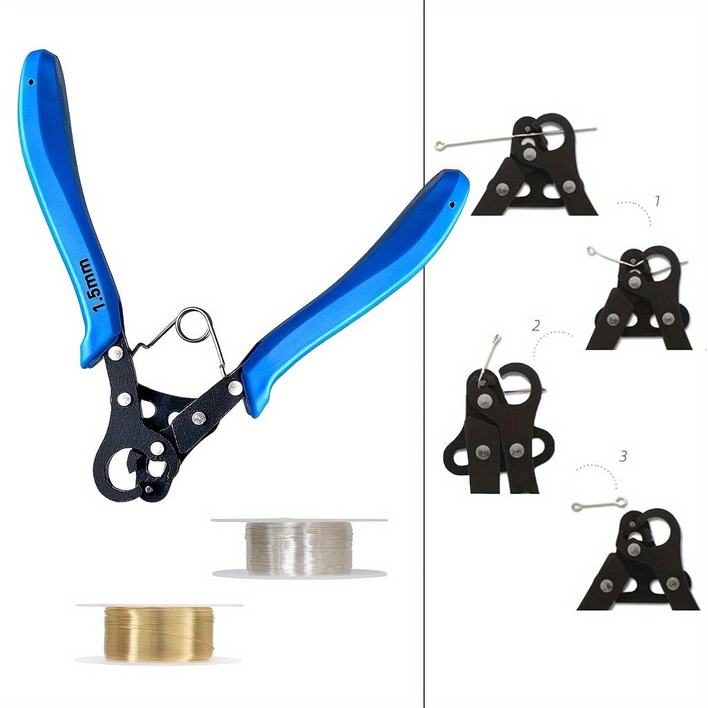 1.5/2.255/3мм Плоскогубцы для обмотки медной проволоки, Многофункциональный зажим для изготовления ювелирных изделий с эргономичным дизайном для DIY поделок