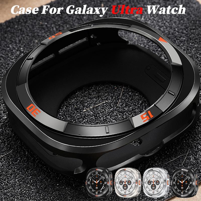 Роскошный алюминиевый чехол для Samsung Galaxy Ultra Watch Ultra 47 мм Металлическая крышка для samsung Galaxy Ultra 2025 47 мм Защитное стекло для экрана