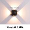 LED Wall Lights Outdoor Indoor AC85-265V 4W-12W Up & Down Wall lamps Modern Light Decoration For Home Garden Bedroom Living Room