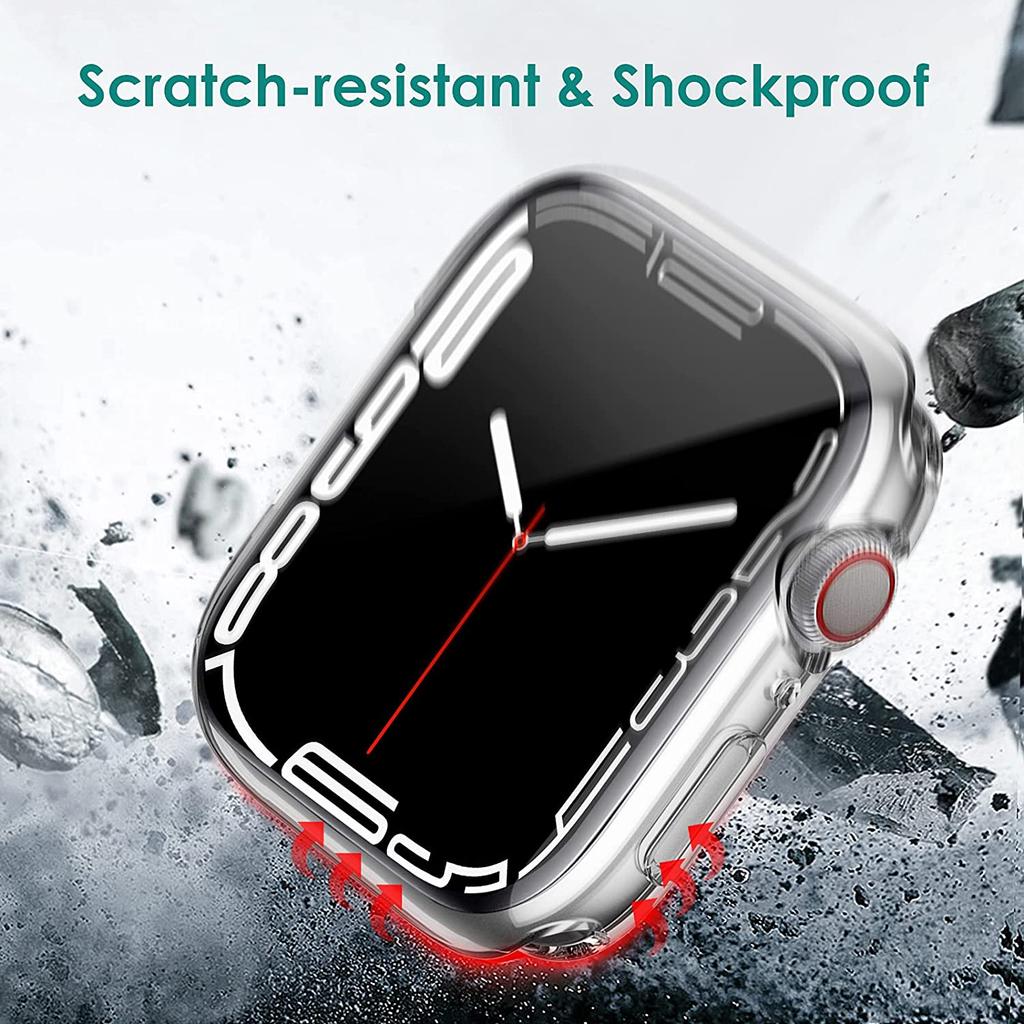 Чехол для Apple Watch Case 44 мм 40 мм 42 мм 38 мм iWatch серия SE 6 5 3 Аксессуары Защитная пленка для экрана Apple watch 8 7 45 мм 41 мм Case