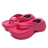 Fashion Women's Wedge Heel Flip Flops Summer 2024 Clip Toe Thick Bottom Platform Slippers Women Soft Sole Non-Slip Beach Shoes Slides