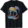 Colorful Indian Elephant Spring Color Festival Gift T-Shirt Festival Wear Clothes Women Clothing Graphic T Shirts Camisetas